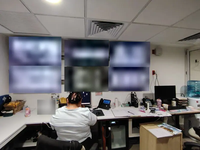 Centro de monitoreo en operación